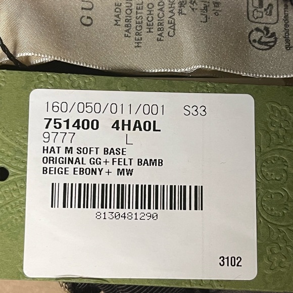 Authentic Gucci GG Canvas Baseball Cap size L - Picture 10 of 10